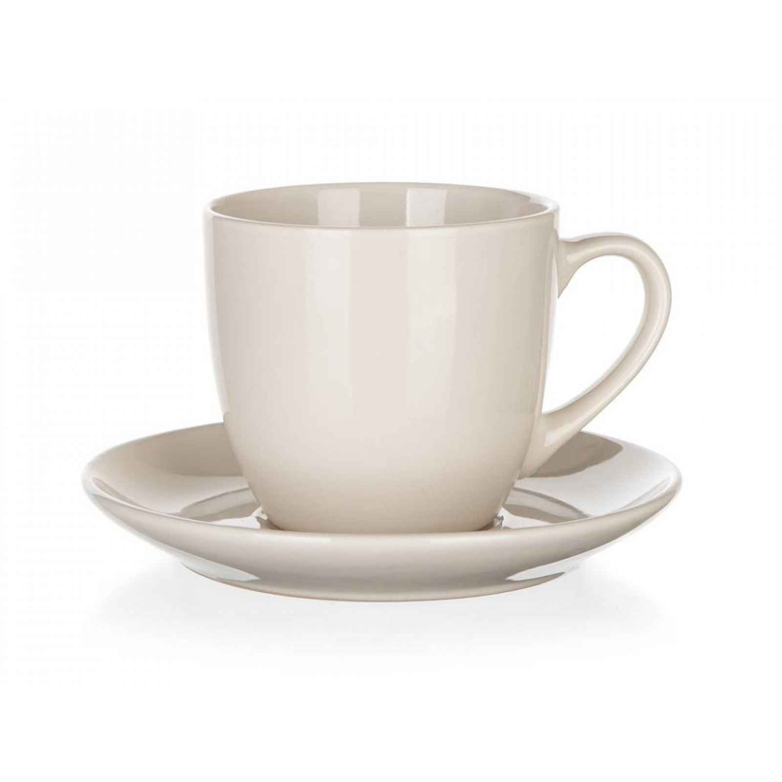 Šálek s podšálkem Natural 250 ml, ivory