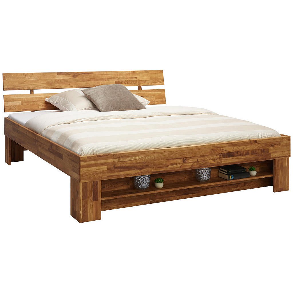 Carryhome Postel, 180/200 Cm, Dřevo, Barvy Dubu - 002730001601