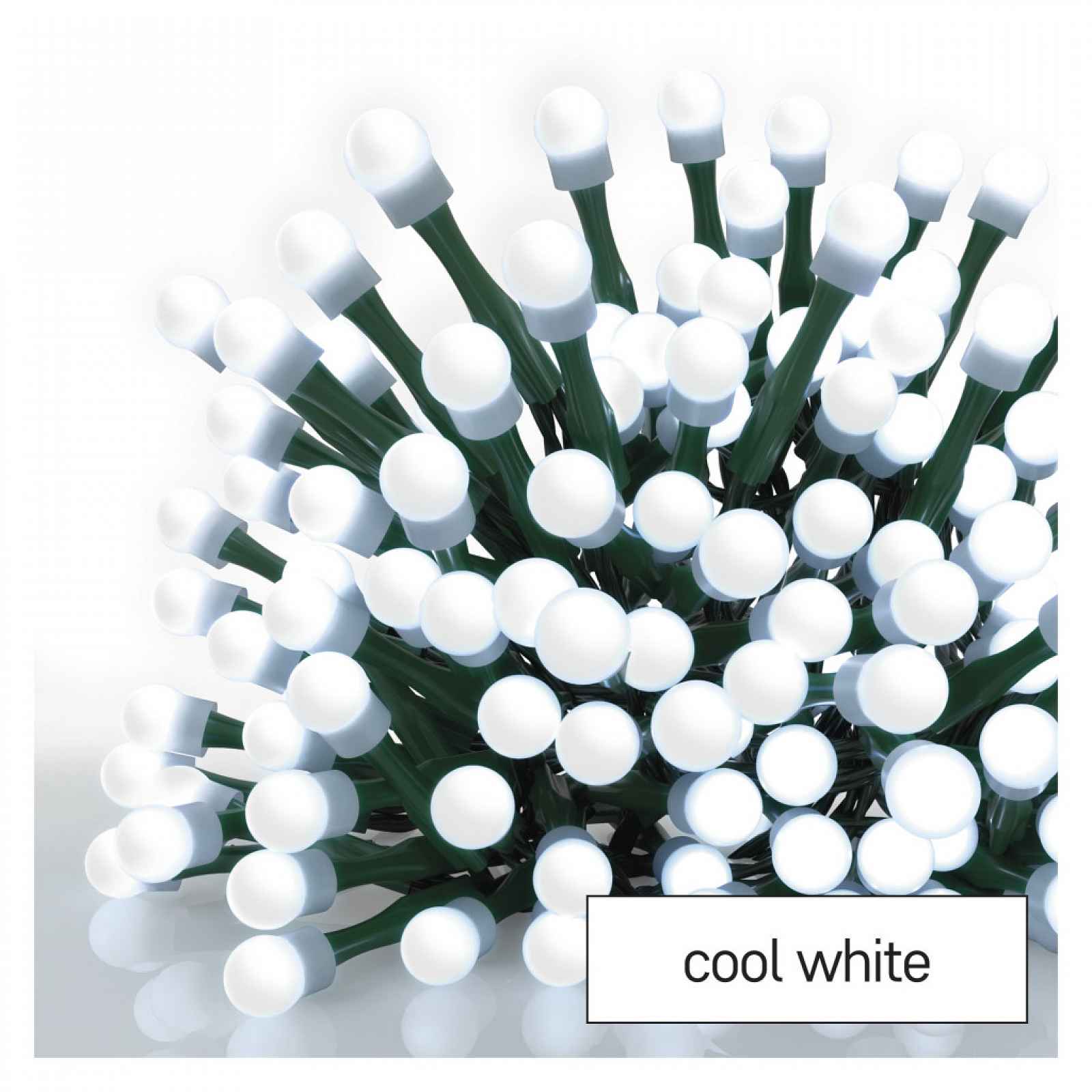 Vánoční řetěz LED 8 m, studená bílá