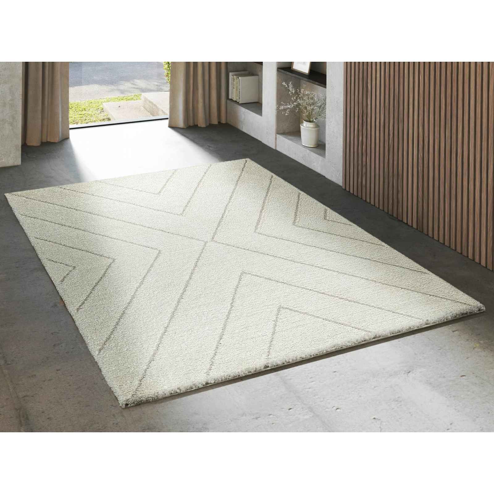 Koberec Ideal Shaggy 160x230 cm, krémový