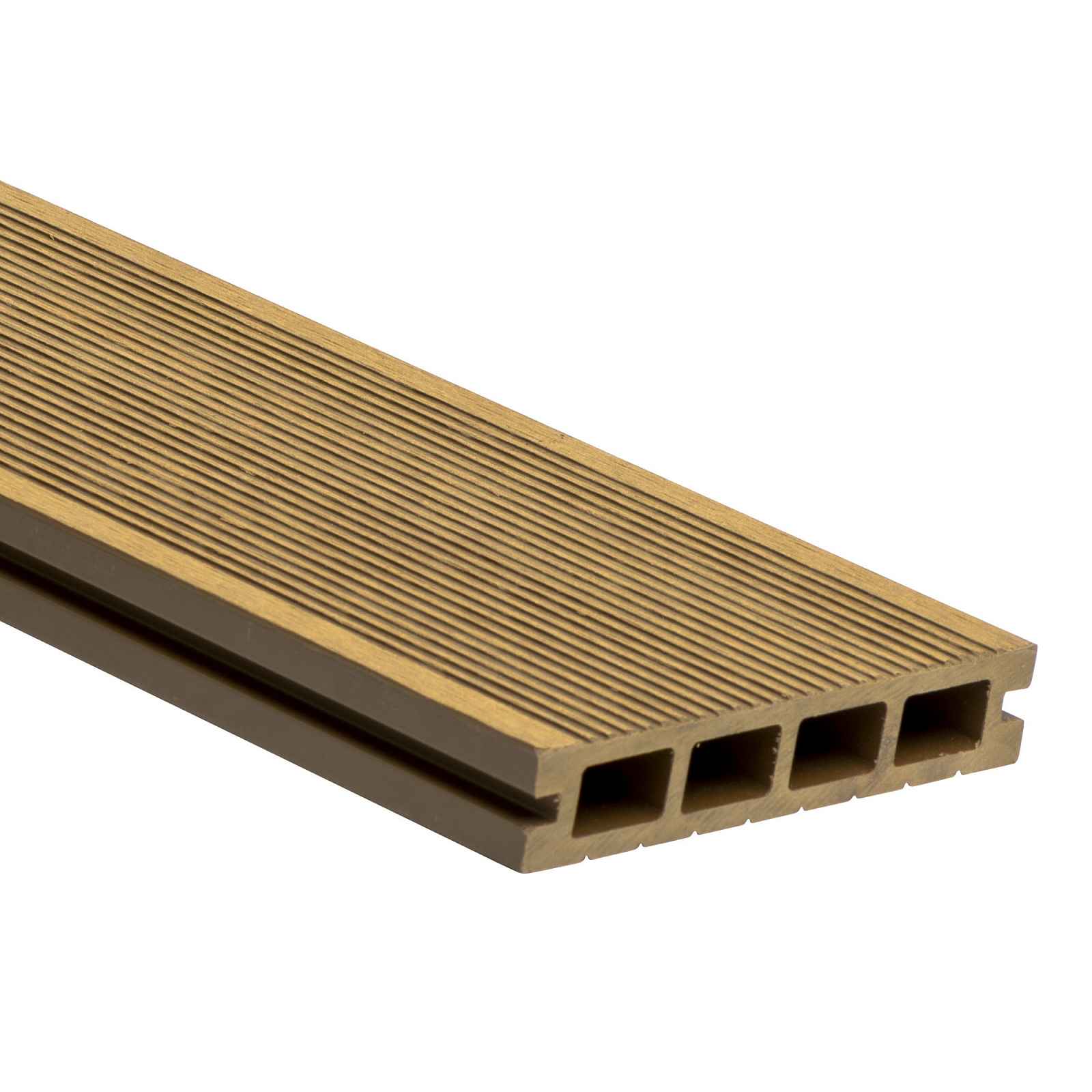 Prkno terasové dřevoplastové WPC PERI duté odstín original wood 140×25×2900 mm