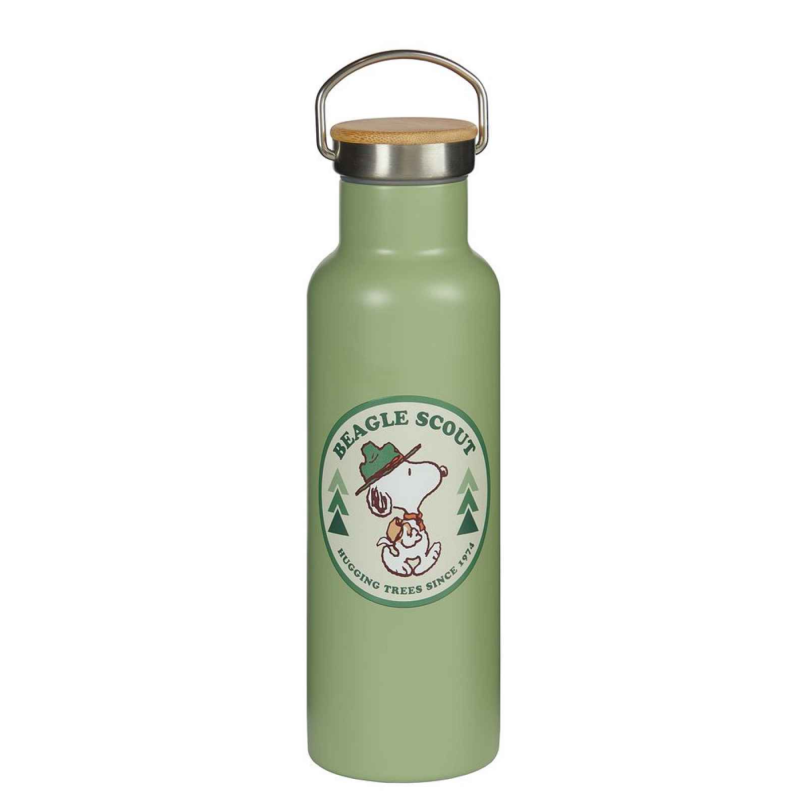 Butlers PEANUTS Láhev nerezová skaut  650 ml - zelená