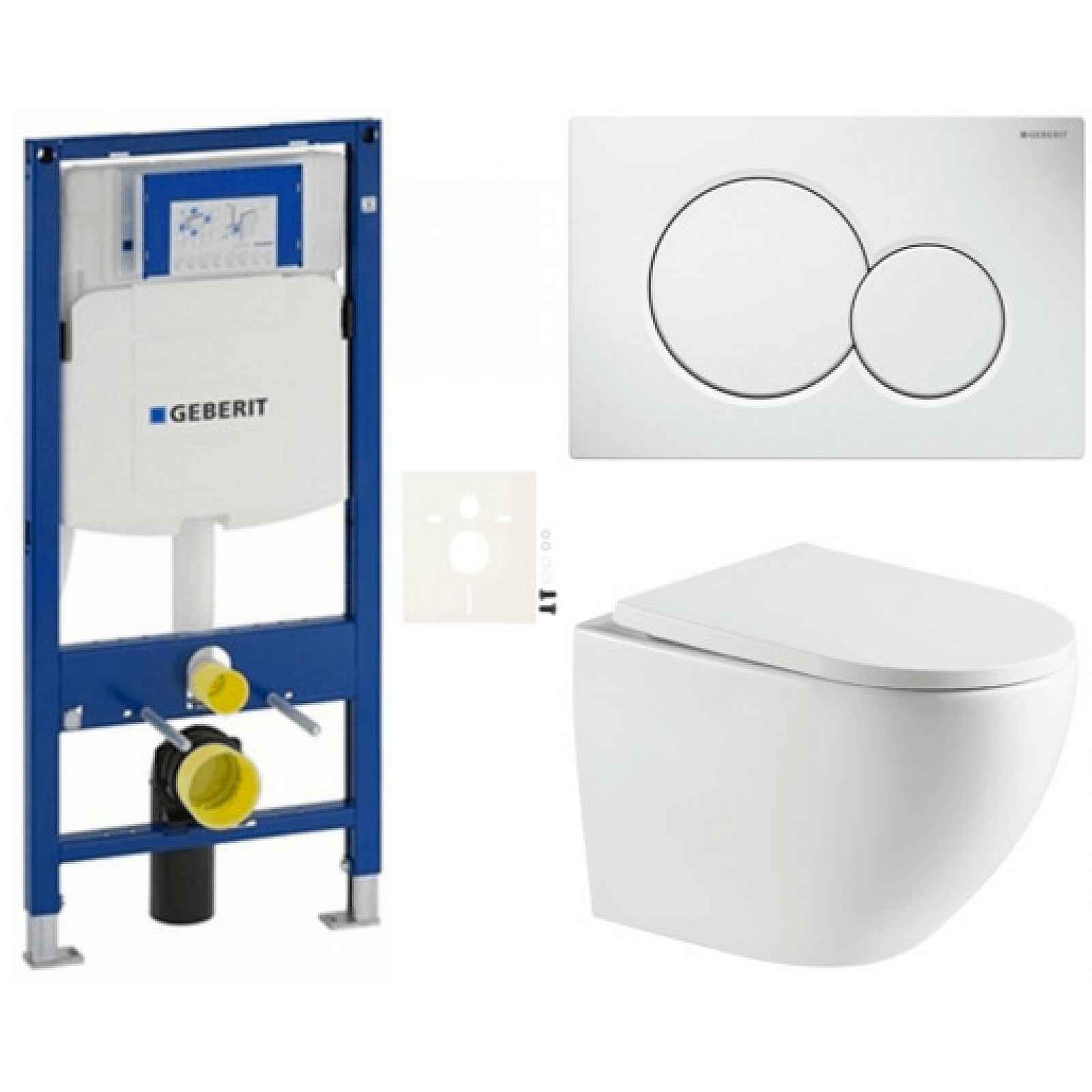 Závěsný wc set do lehkých stěn / předstěnová SAT SIKOGESTOR67S01
