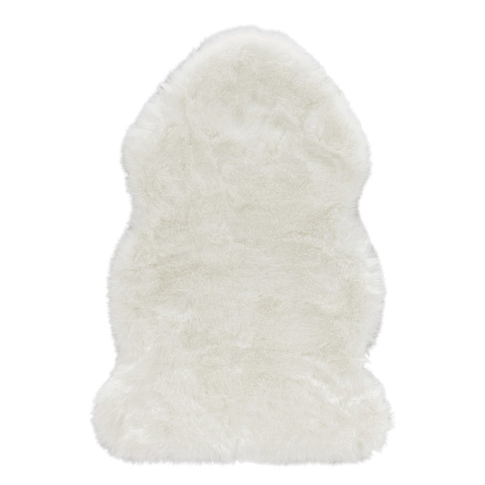 Bílý koberec z umělé kožešiny Mint Rugs Superior, 90 x 60 cm