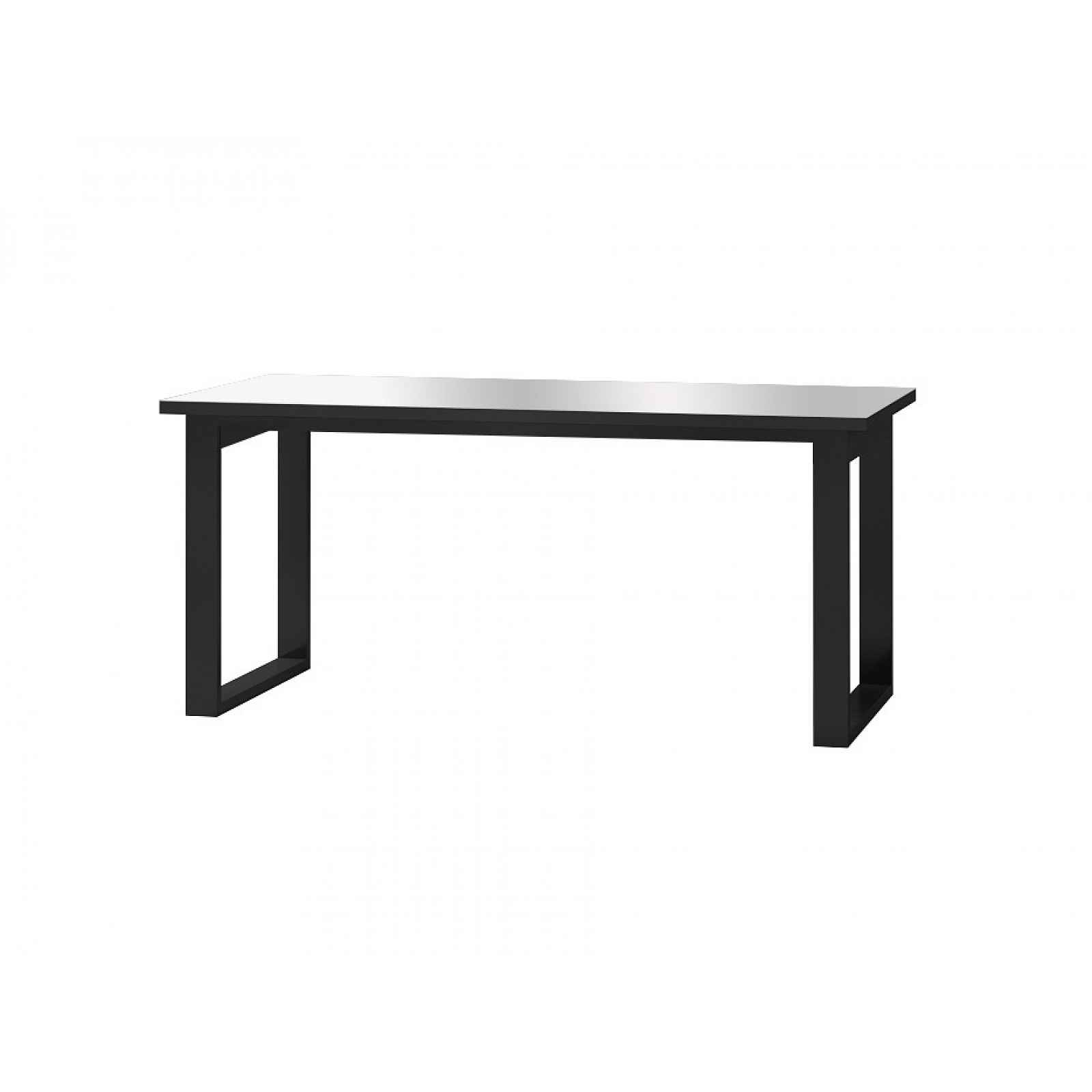 HELIO TYP 92 rozkládací stůl, černá/šedé sklo, 170-200 x 90 x 76 cm