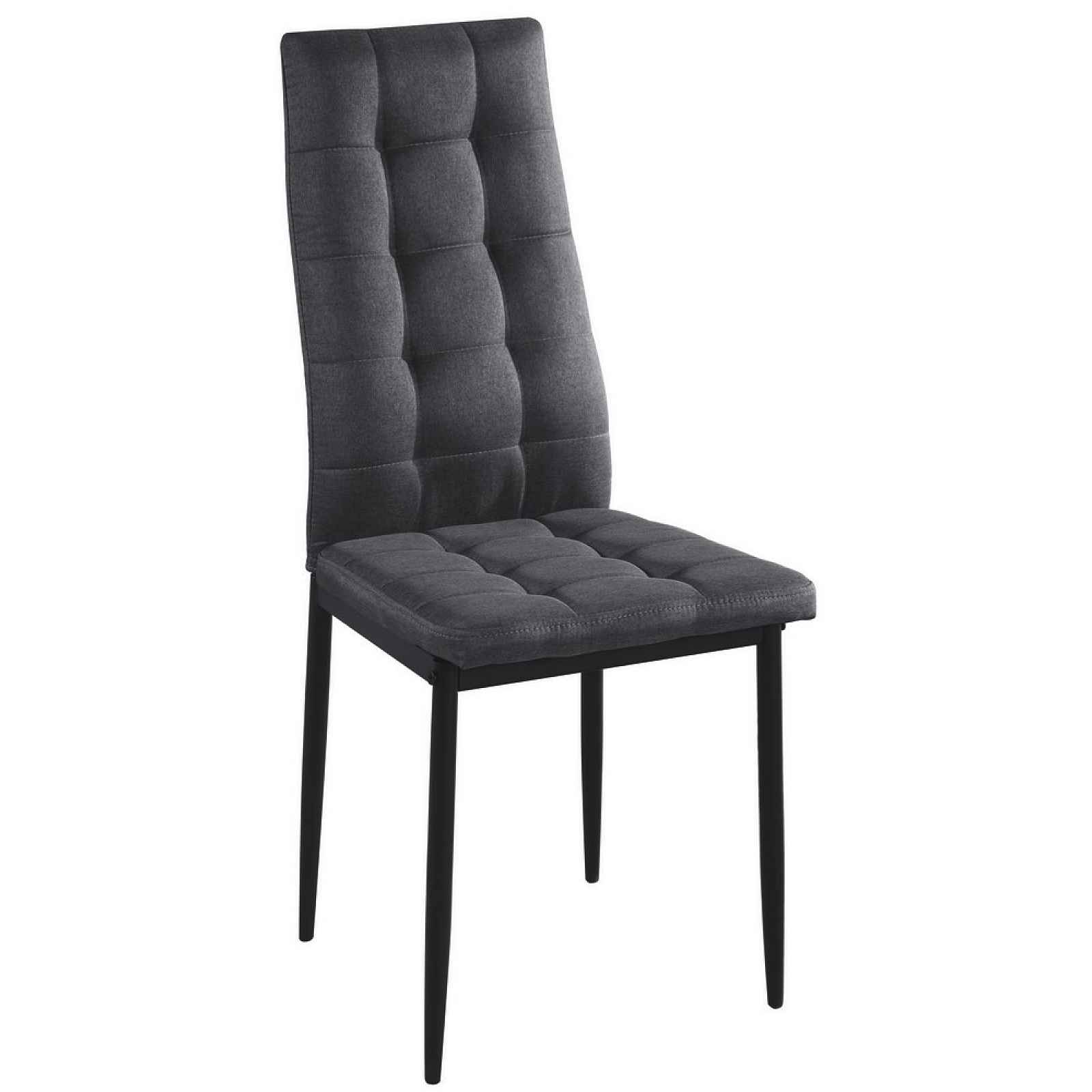Jídelní židle Douglas, tmavě šedá - 43x98x52 cm