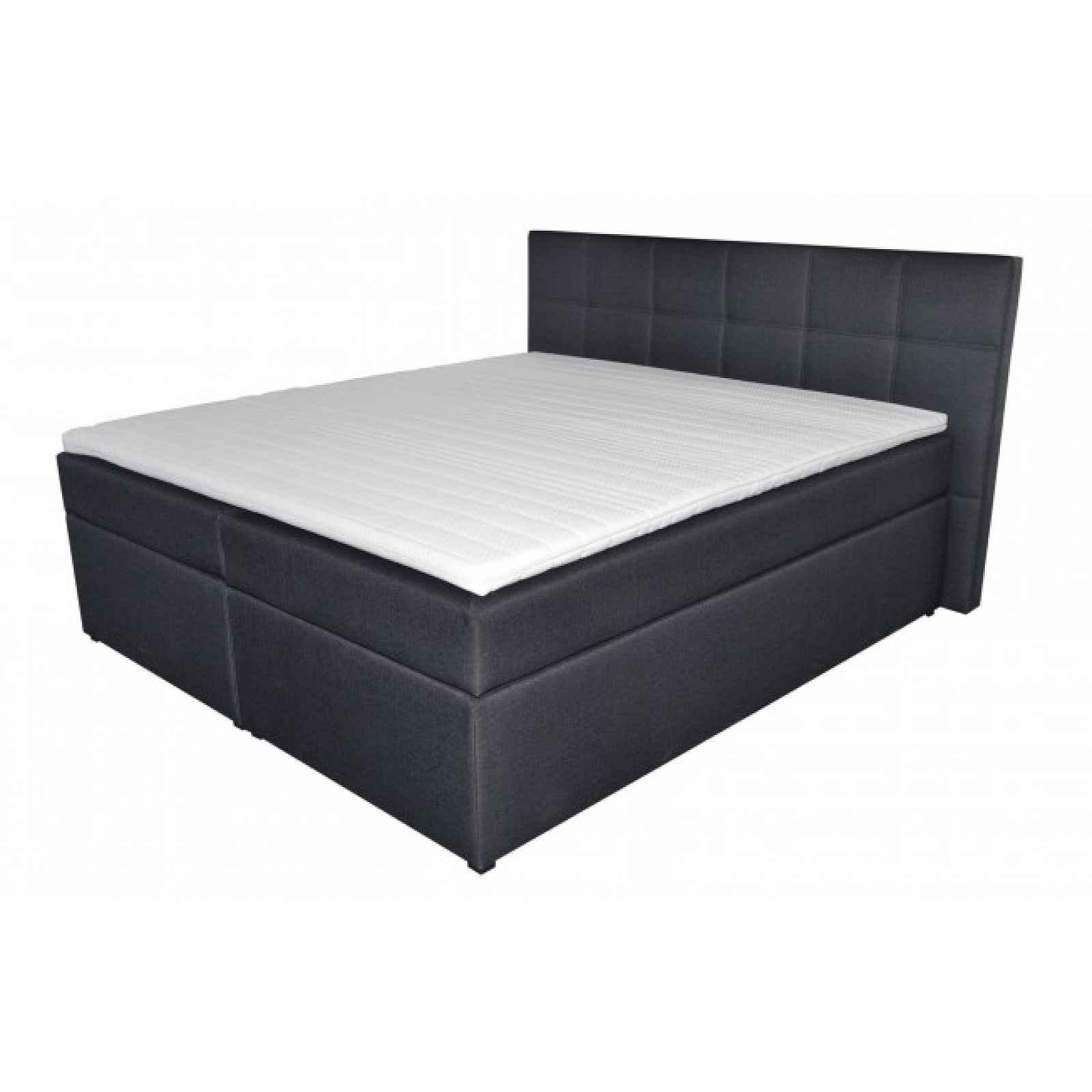 Postel Boxspring Bea 180x200, vč. matrace, topperu - Z EXPOZICE