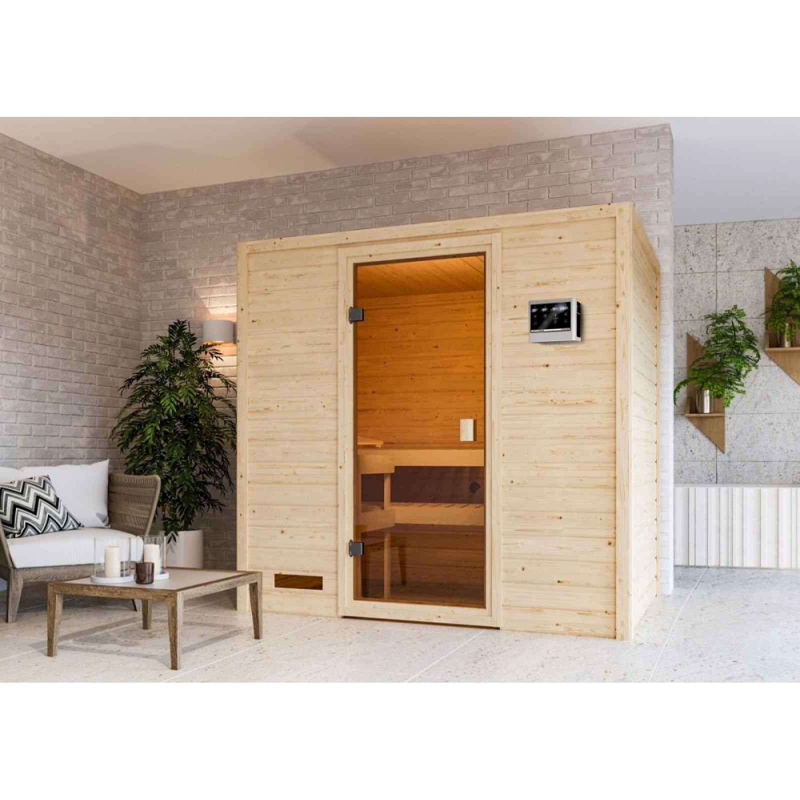 Interiérová finská sauna 195 x 145 cm