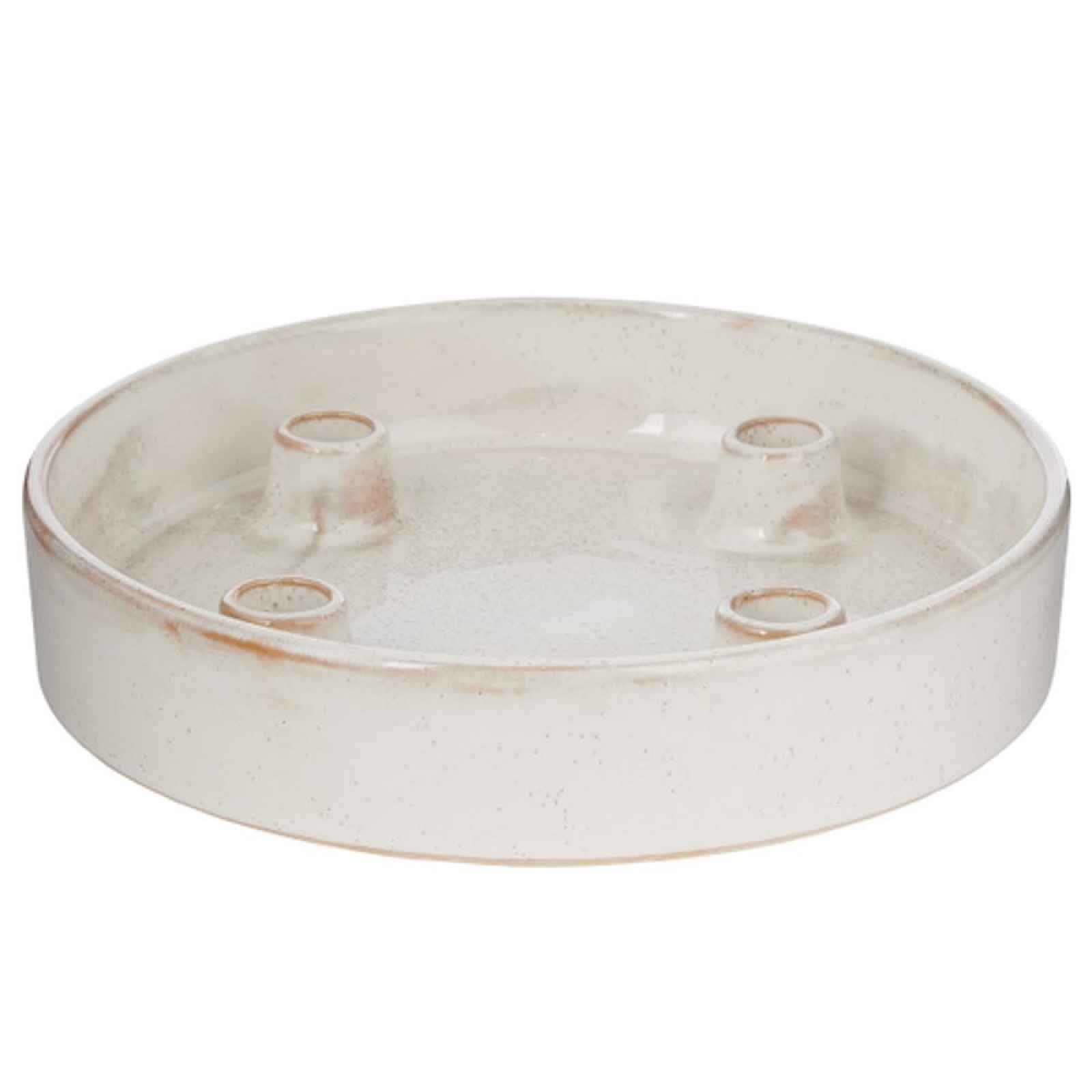 Butlers ADVENT Svícen na 4 svíčky 25 cm - bílá