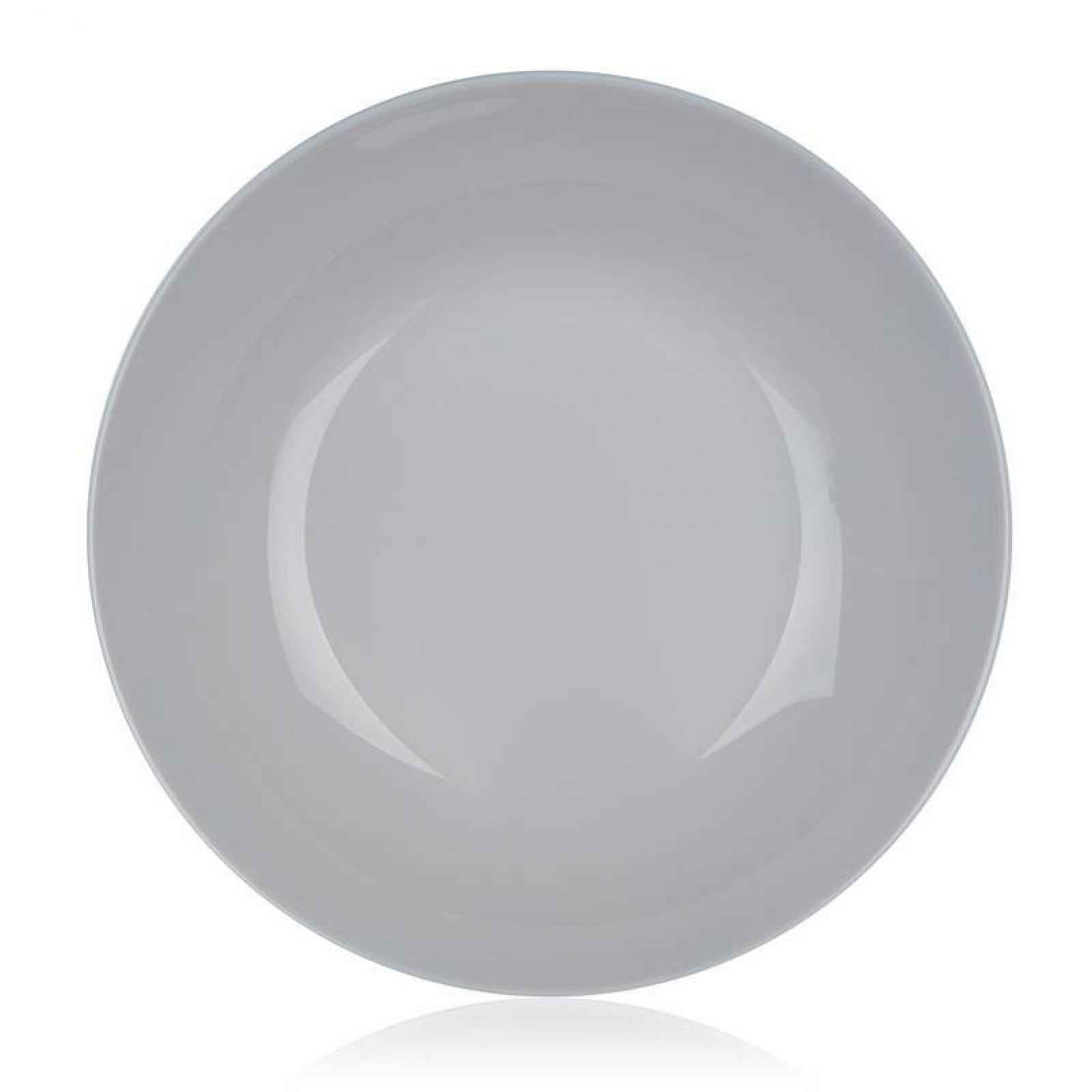 Hluboký talíř Diwali 20 cm, šedé sklo