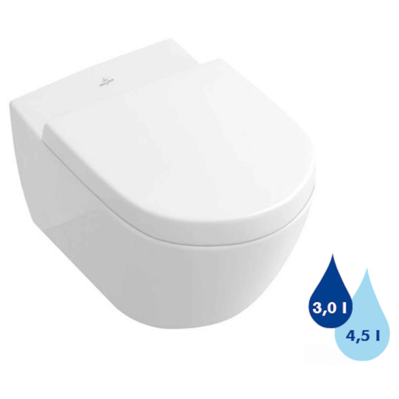 Wc závěsné Villeroy & Boch Subway 2.0 zadní odpad 56001001