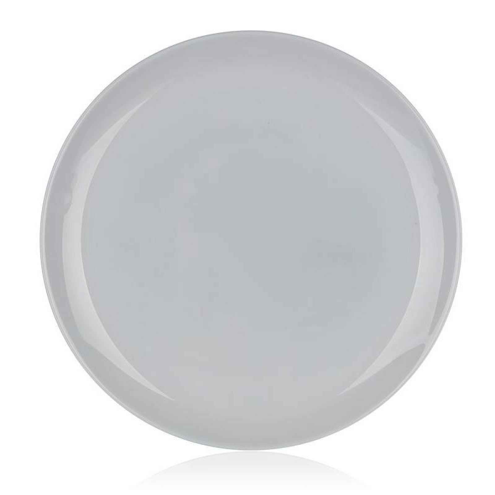 Mělký talíř Diwali 25 cm, šedé sklo