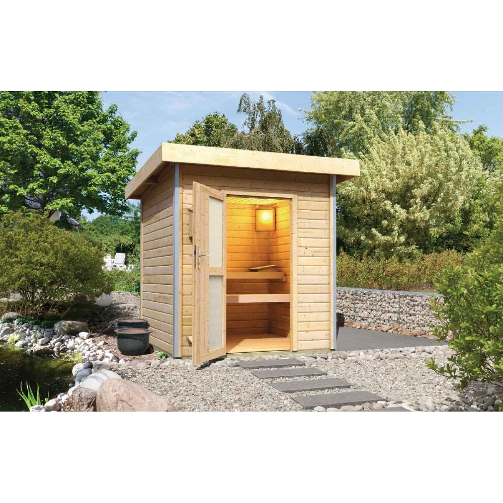 Venkovní finská sauna 196 x 196 cm
