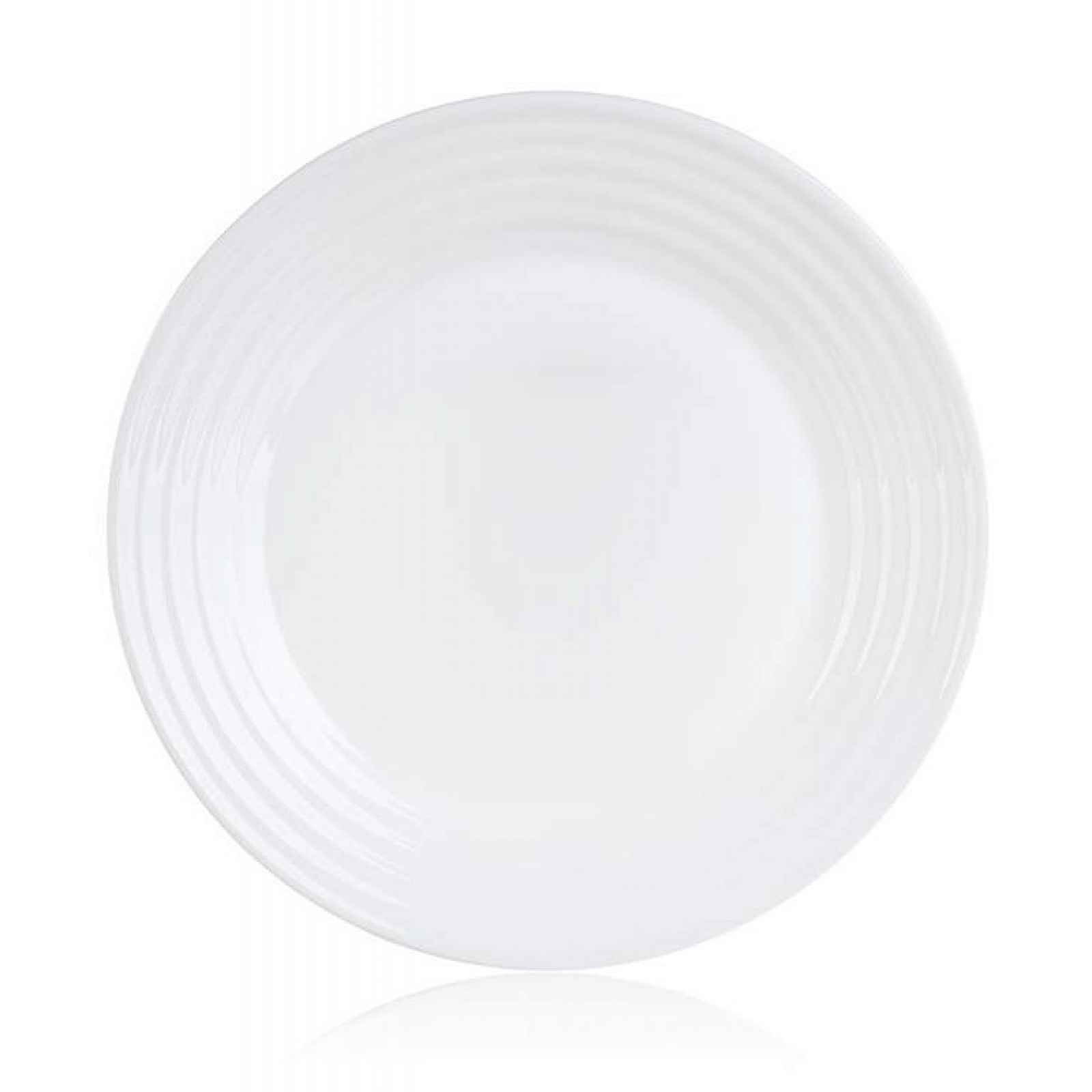 Dezertní talíř Harena 19 cm, bílé sklo