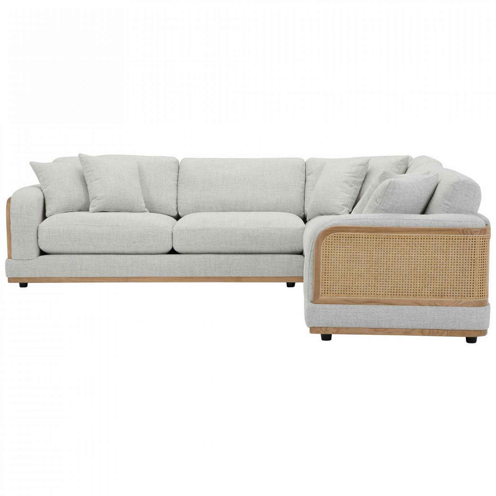 Livetastic ROHOVÁ SEDAČKA, textil, světle šedá - Sedací soupravy - 002232001802