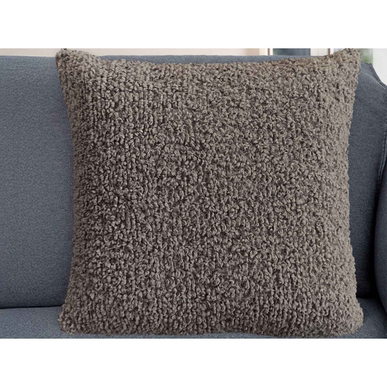 Dekorační polštář Rabbit Teddy 45x45 cm, antracitový