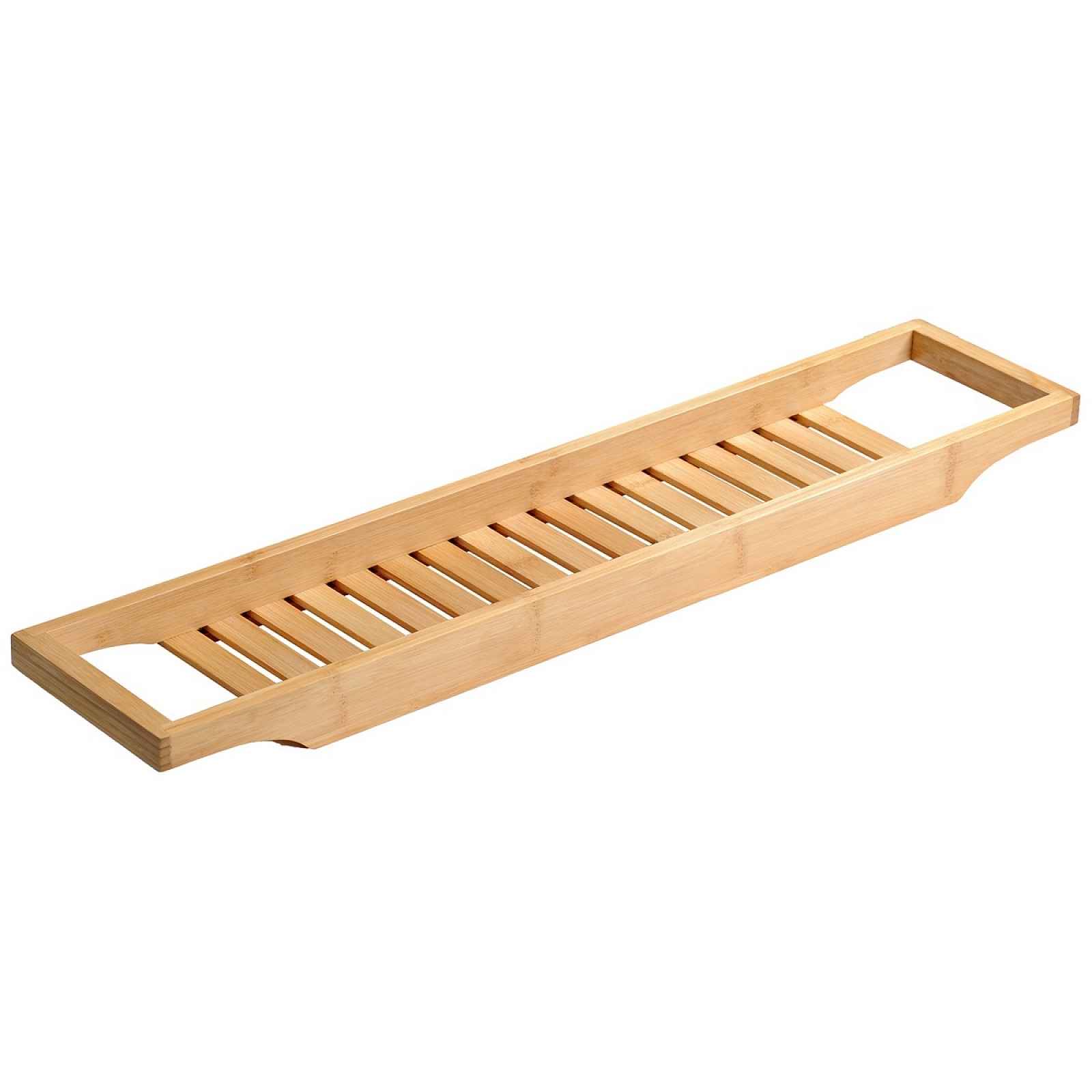 Kesper 92257 Polička na vanu bambus, 70 x 4,4 x 14,5 cm