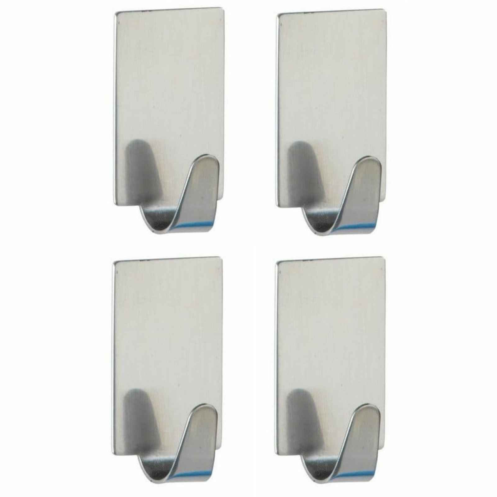 Sada 4 samodržících háčků z nerezové oceli Wenko Square