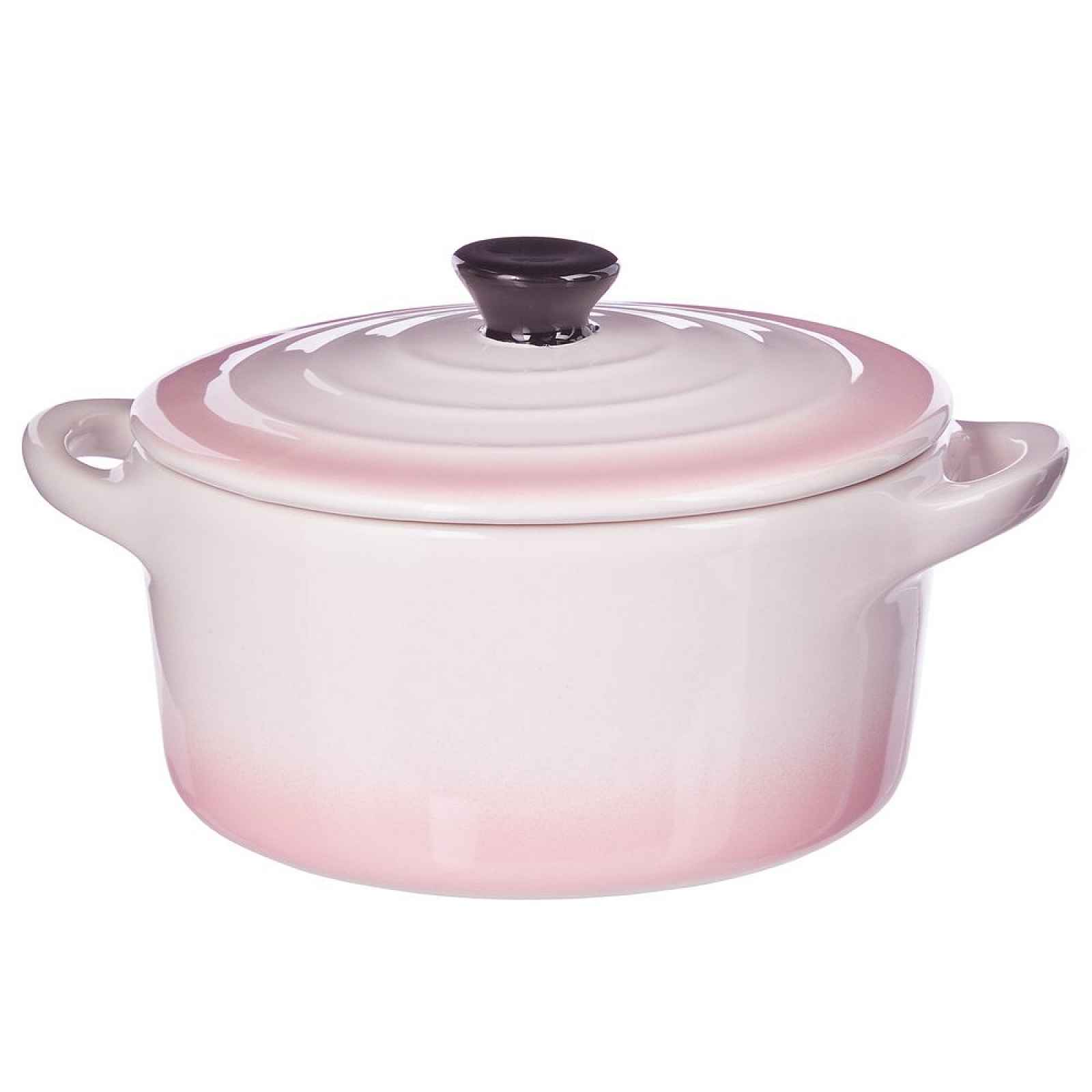 Butlers C'EST SI BON Zapékací miska s pokličkou kulatá 600 ml - bílá/růžová