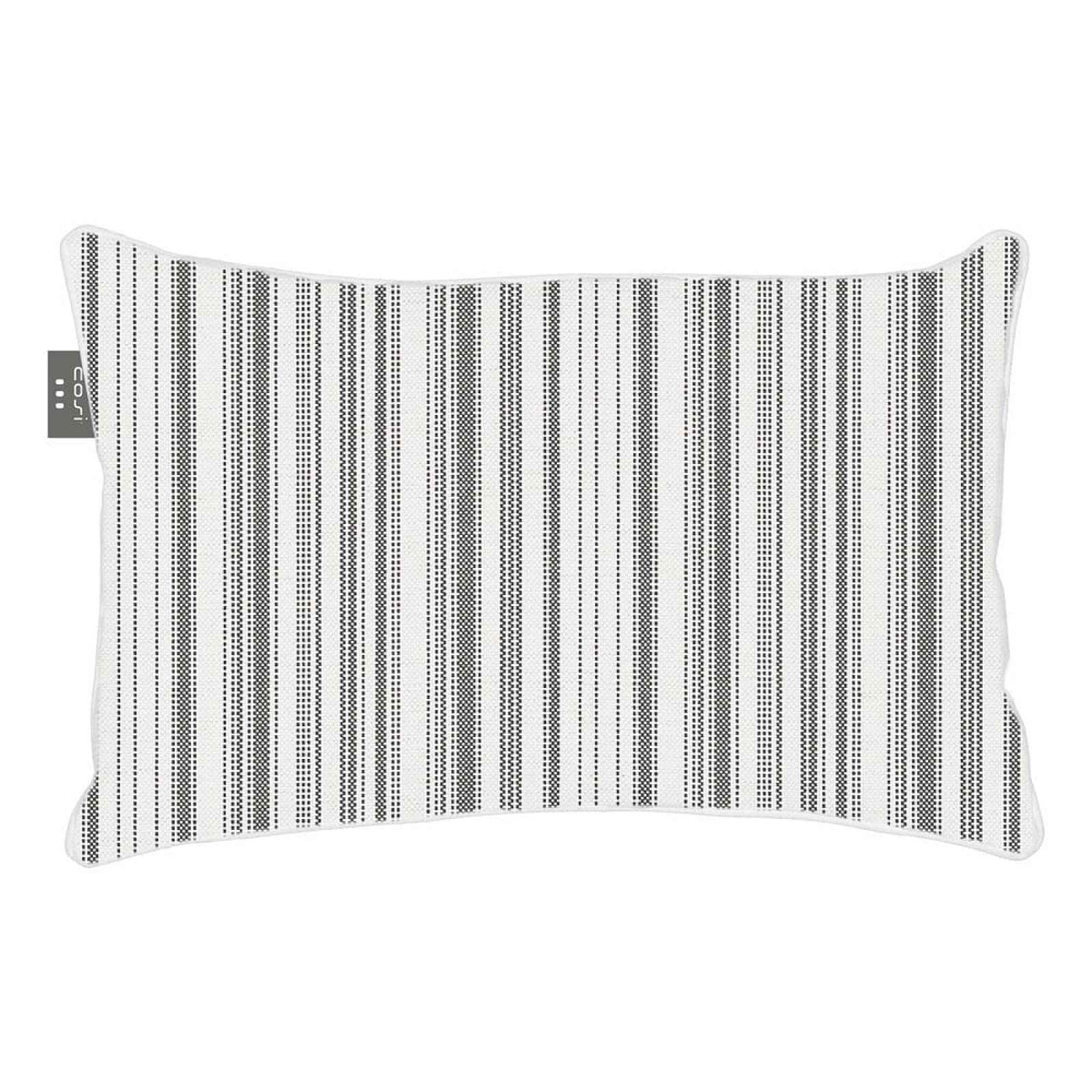 Bílo-černý výhřevný polštář Cosi z látky Sunbrella, 40 x 60 cm