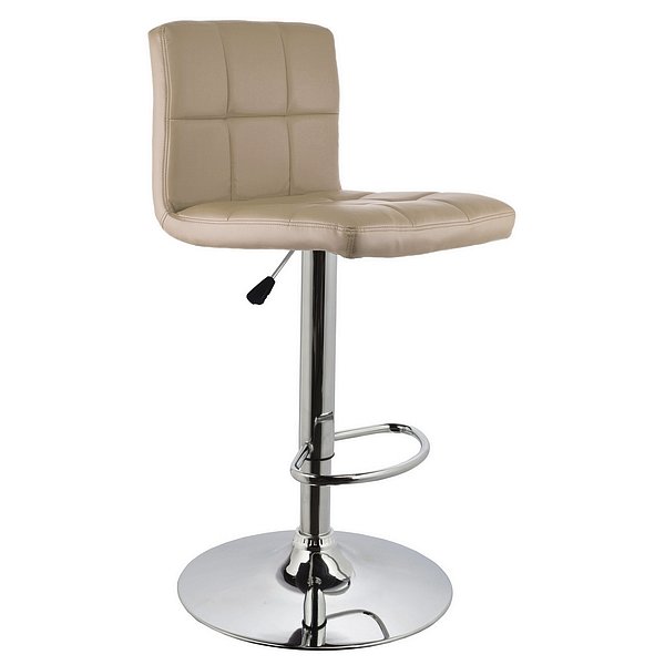 Barová židle béžová, 44x94,5-110x50 cm