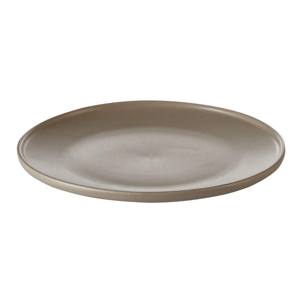 Hnědý kameninový talíř Premier Housewares Malmo, Ø 18 cm