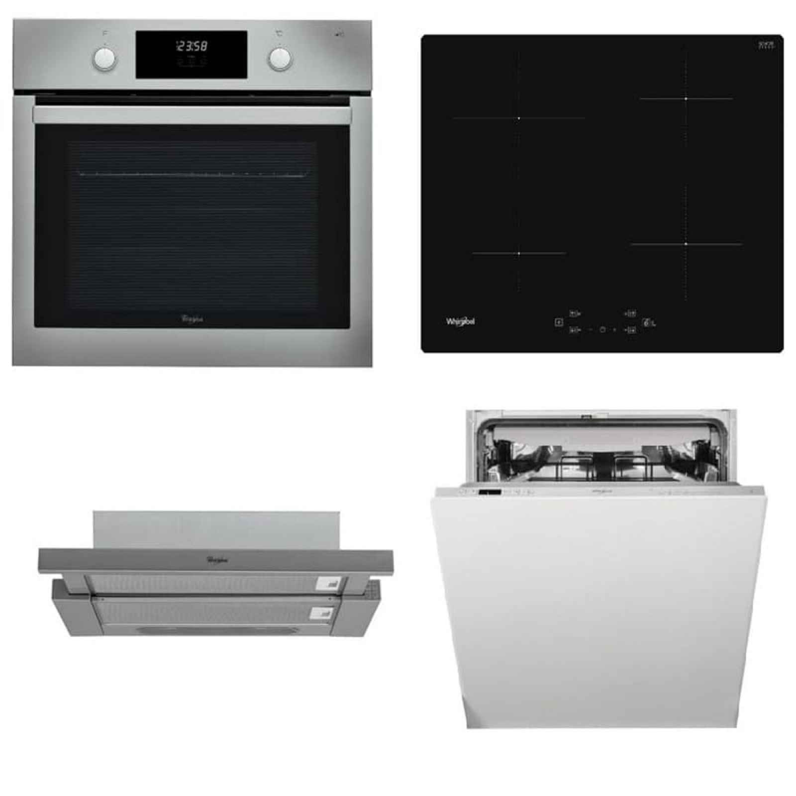 Akční set spotřebičů Whirlpool trouba AKP745IX + indukční deska WSQ7360NE + výsuvný odsavač par