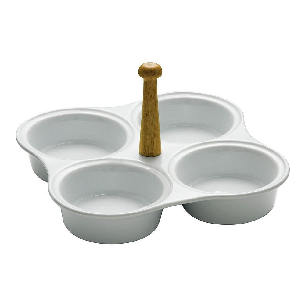 Porcelánová servírovací miska s bambusovým detailem Premier Housewares