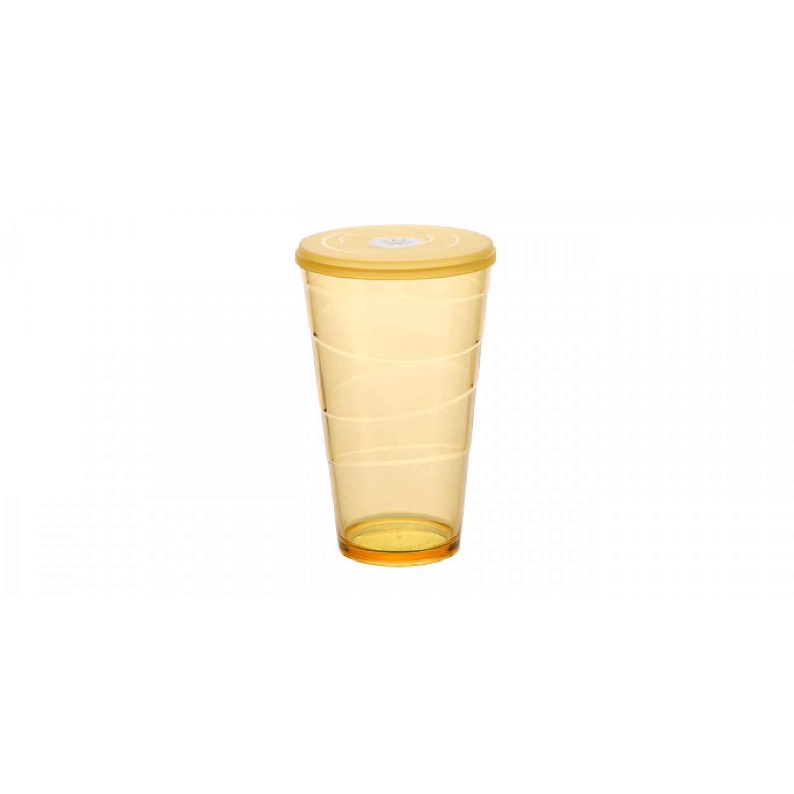 TESCOMA pohár s víčkem myDRINK 600 ml, oranžová