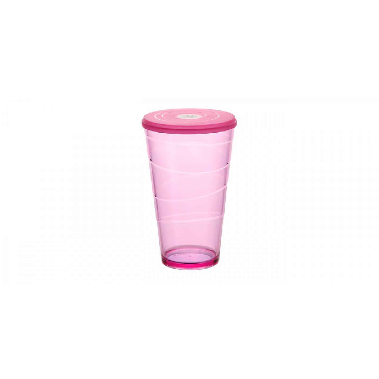 TESCOMA pohár s víčkem myDRINK 600 ml, růžová