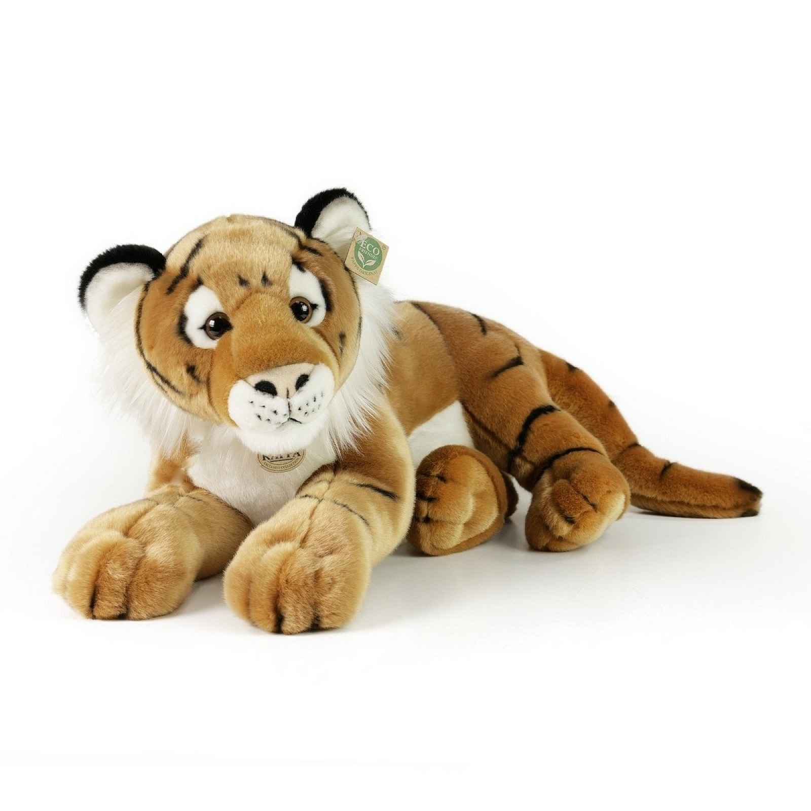 Rappa Plyšový tygr hnědý, 60 cm ECO-FRIENDLY