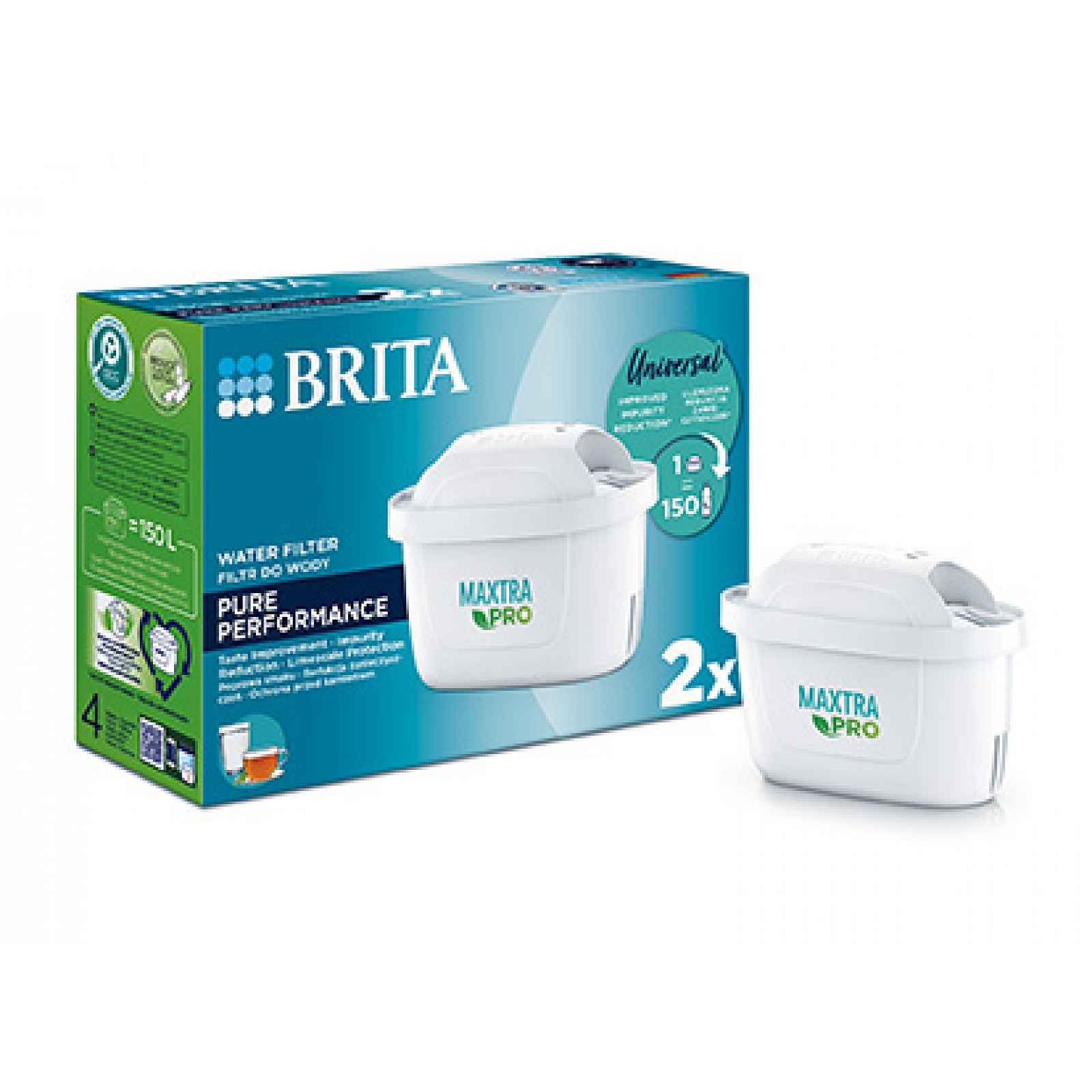 Brita Vodní filtr Maxtra Pro Pure Performance, 2 ks 1051753