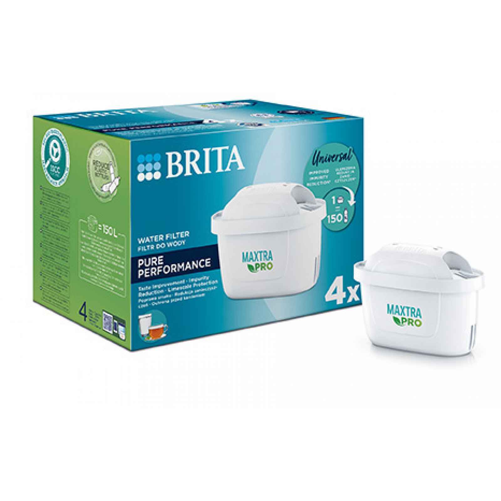 Brita Vodní filtr Maxtra Pro Pure Performance, 4 ks 1051757