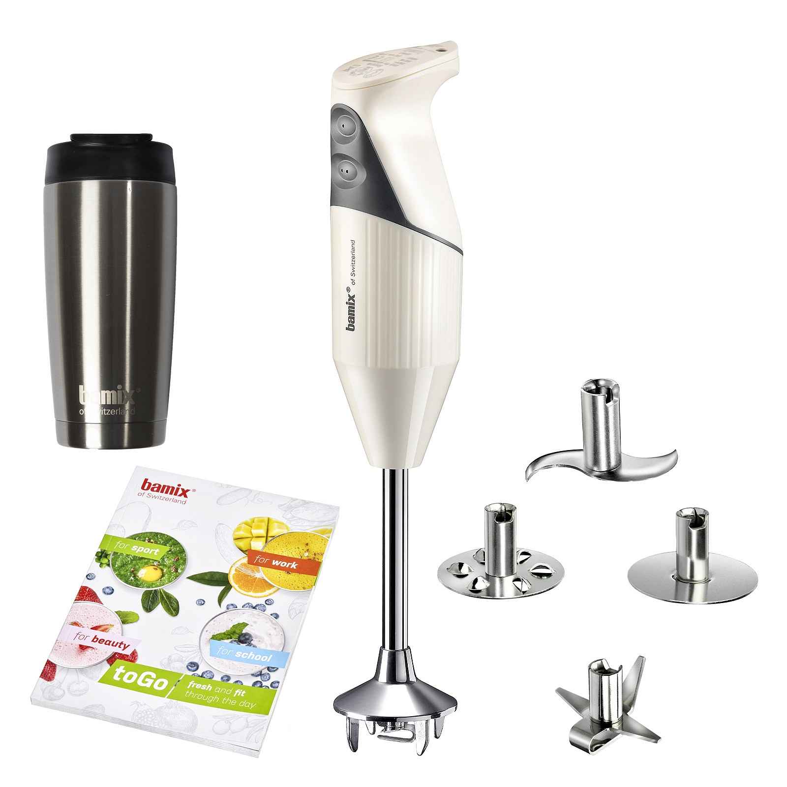 Bamix Tyčový mixér ToGo, 200 W, krémová 1011.102