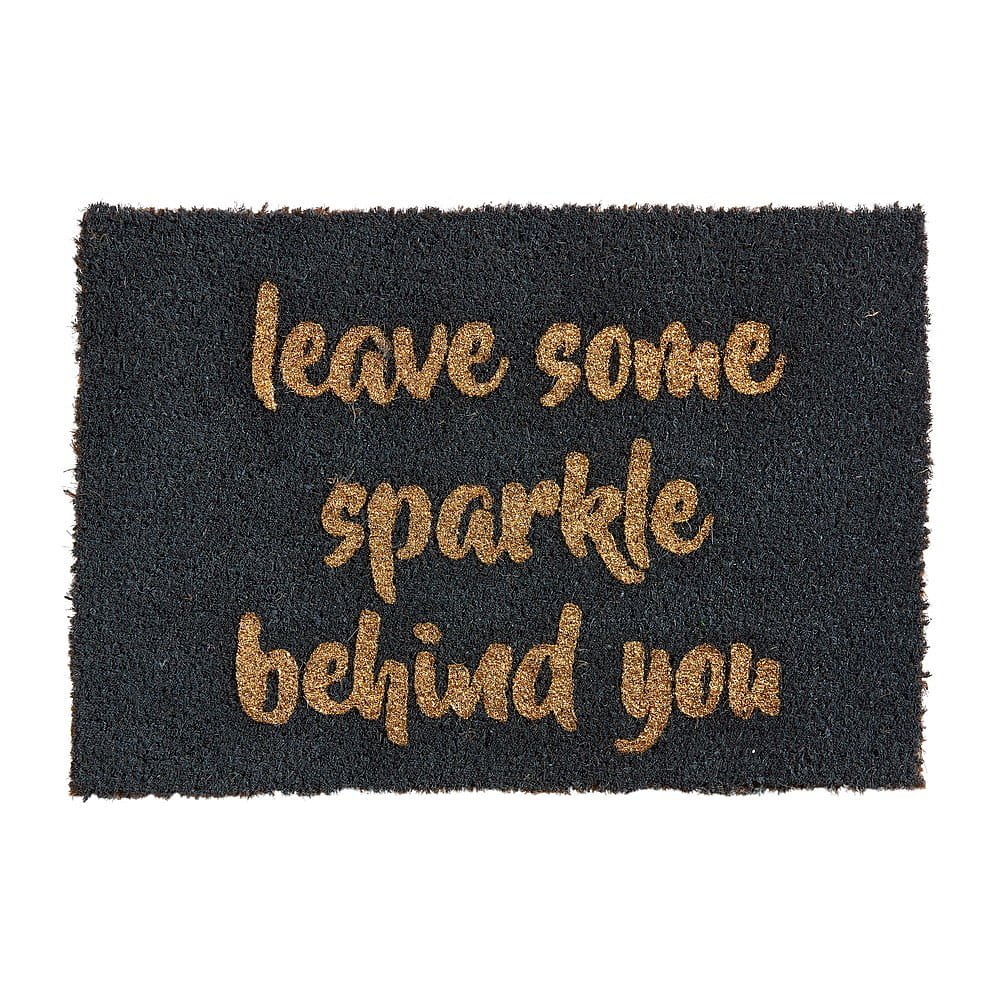 Rohožka z přírodního kokosového vlákna Artsy Doormats Leave Some Sparkle, 40 x 60 cm