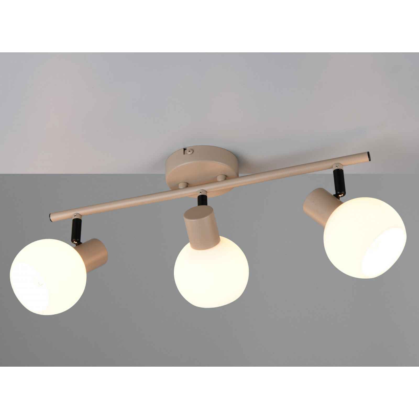 Stropní/nástěnné osvětlení Boba, béžová, 3 svítidla
