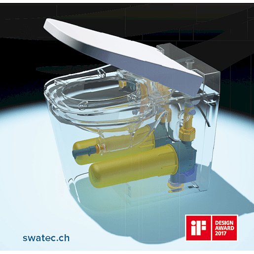 Wc s prkénkem softclose stojící SAT zadní odpad SATOFSHFS2