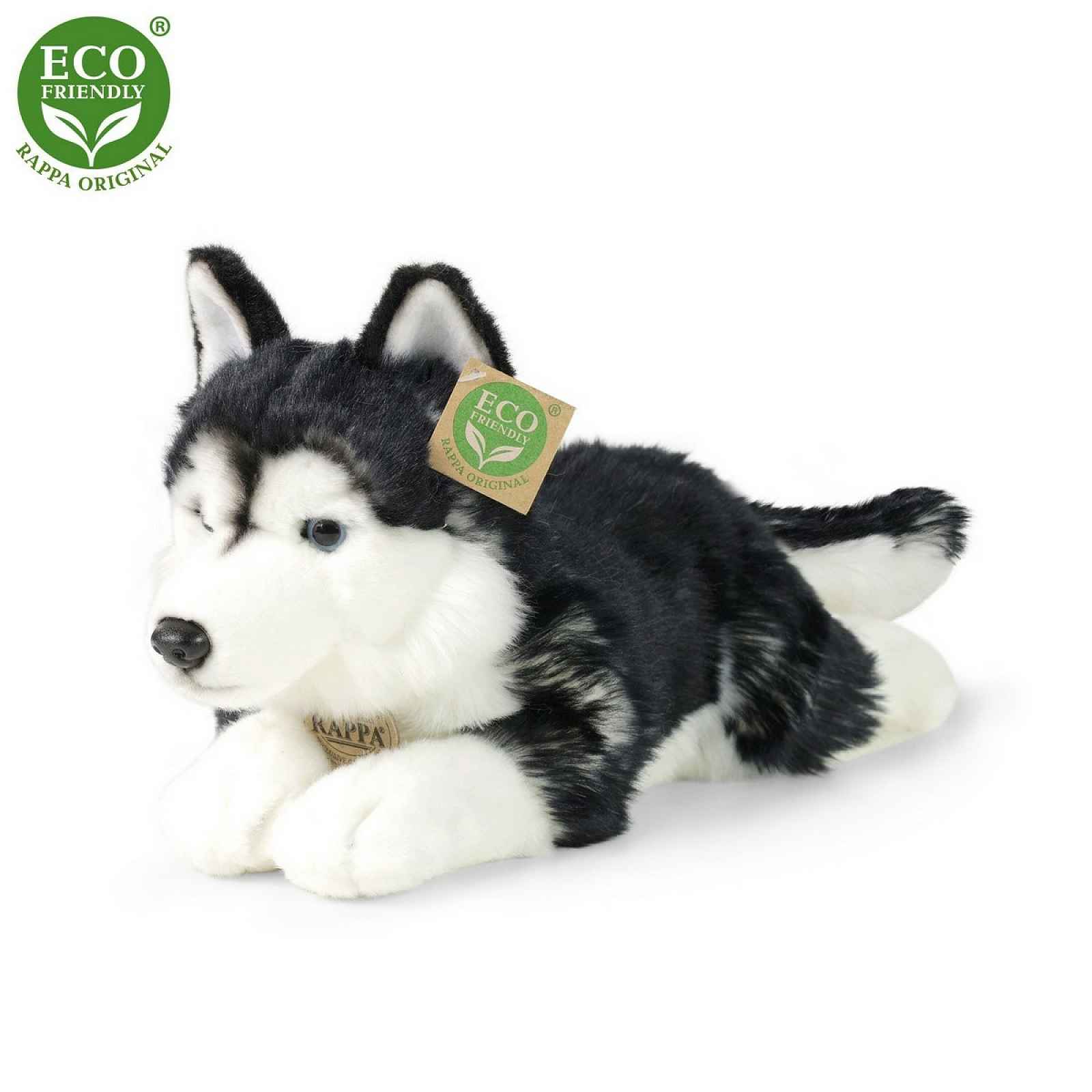 Rappa Plyšový pes husky, 36 cm ECO-FRIENDLY