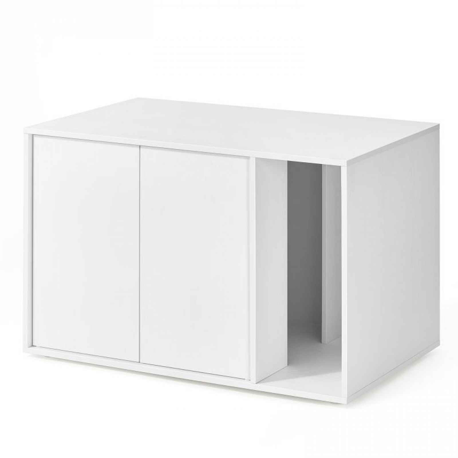 Moderní skříňka na kočičí toaletu bílá 80x50x53 cm