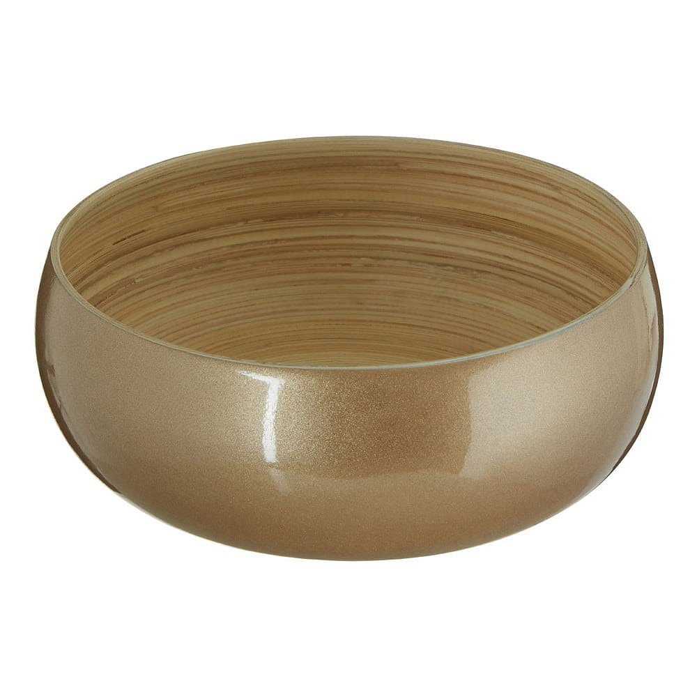 Bambusová miska ve zlaté barvě Premier Housewares, ⌀ 25 cm