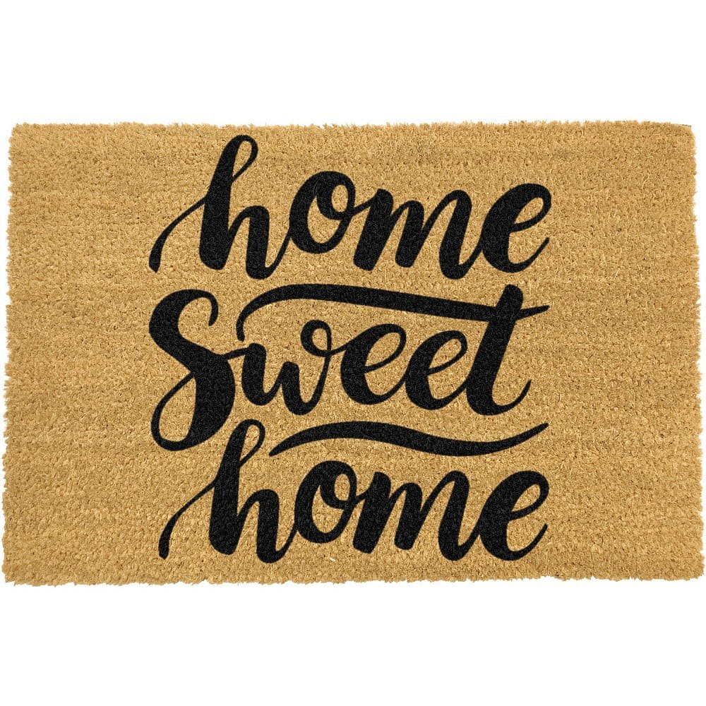 Rohožka z přírodního kokosového vlákna Artsy Doormats Home Sweet Home, 40 x 60 cm