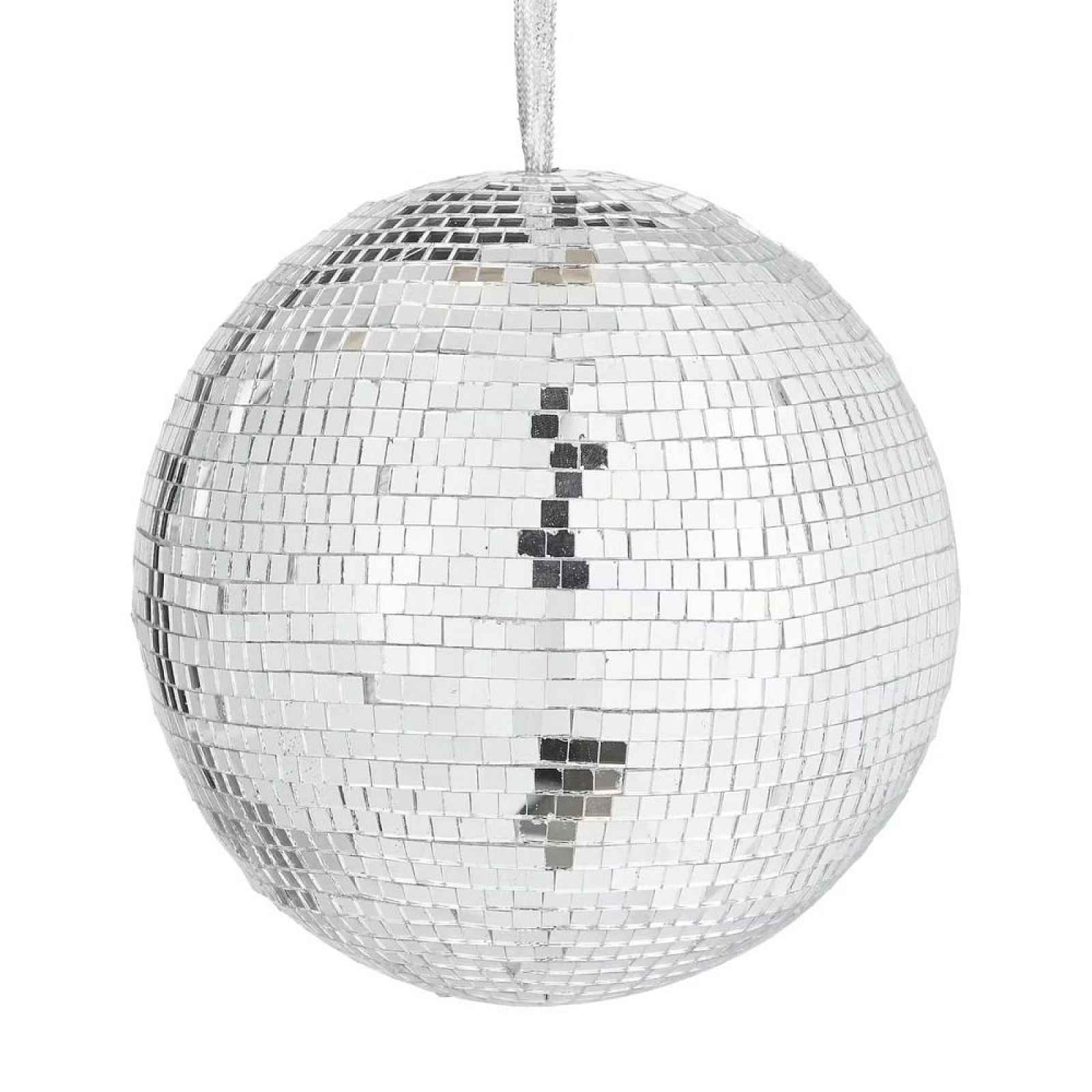 Butlers DISCO Koule 10 cm - stříbrná