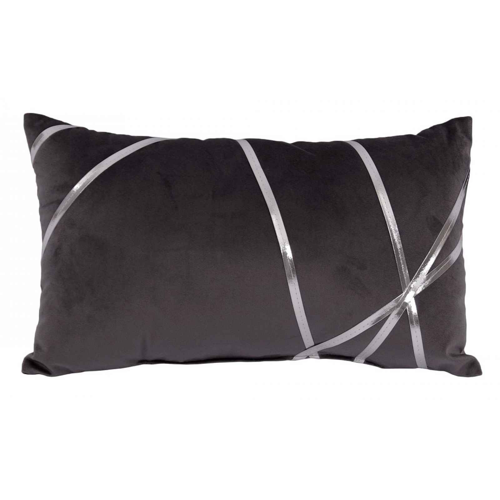 Dekorační polštář Vanessa 30x50 cm, antracitový