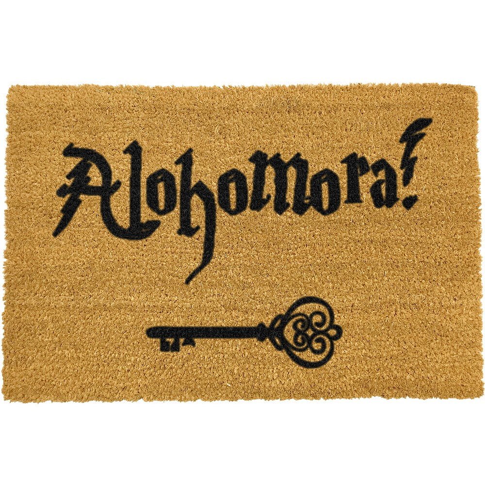 Rohožka z přírodního kokosového vlákna Artsy Doormats Alohomora, 40 x 60 cm