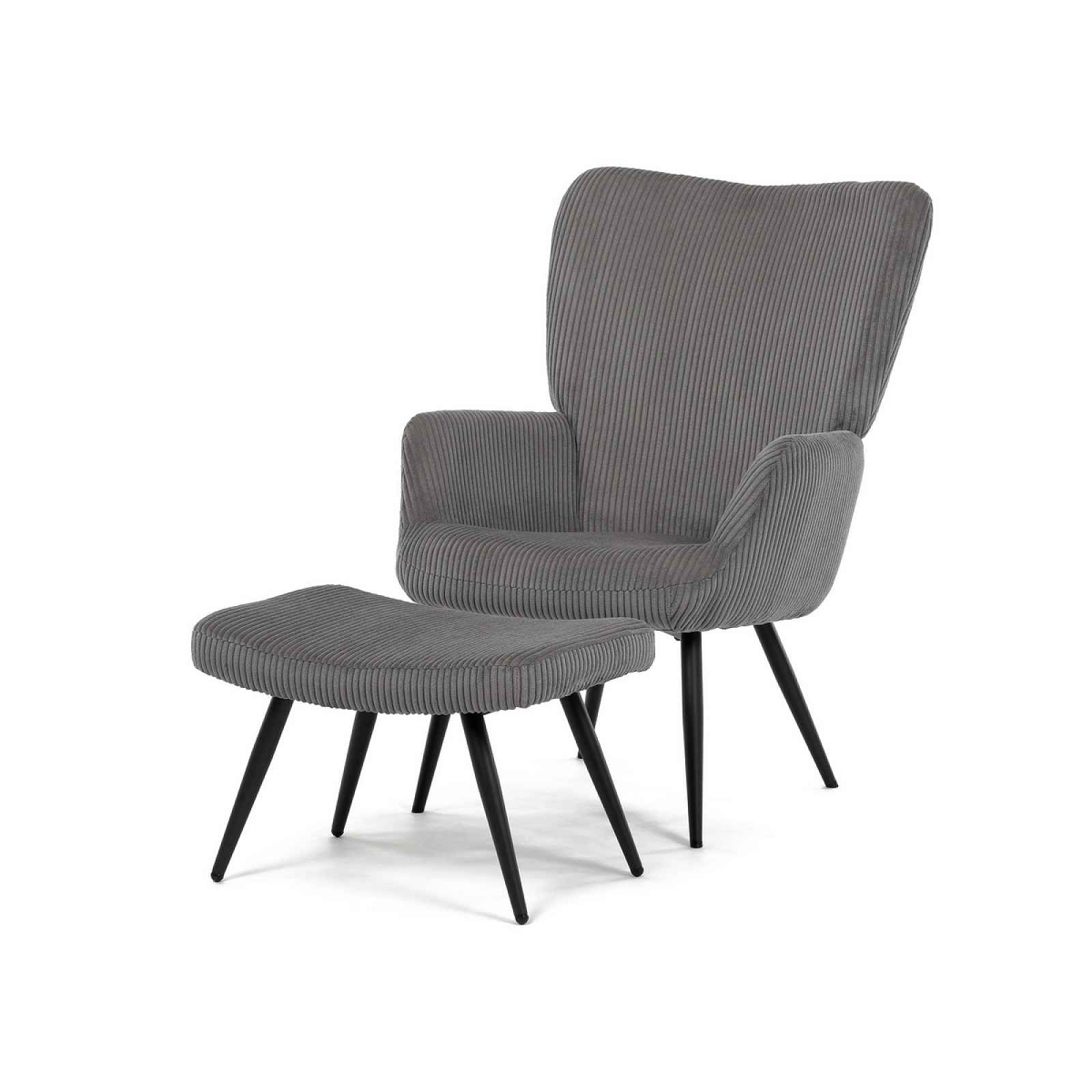 Relaxační křeslo s podnožkou L7285 GREY6, šedá