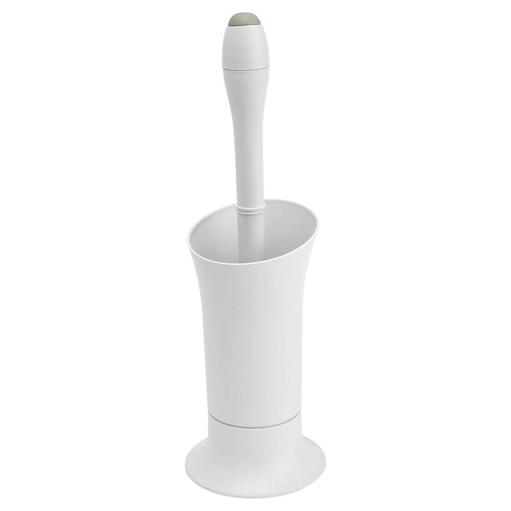 Bílý WC kartáč Addis Ultra Press Toilet Brush