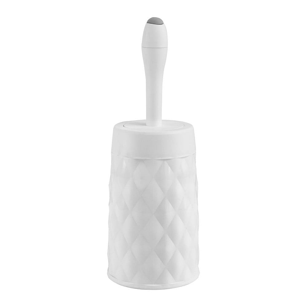 Bílý WC kartáč Addis Diamond Finish Toilet Brush