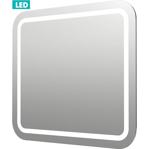 Zrcadlo s LED osvětlením Naturel Pavia Way 60x60 cm ZIL6060KRBV