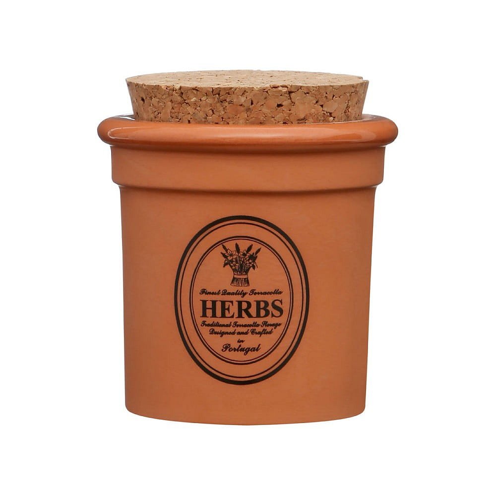 Dóza z terakoty Premier Housewares Herbs, ⌀ 7 x 9 cm