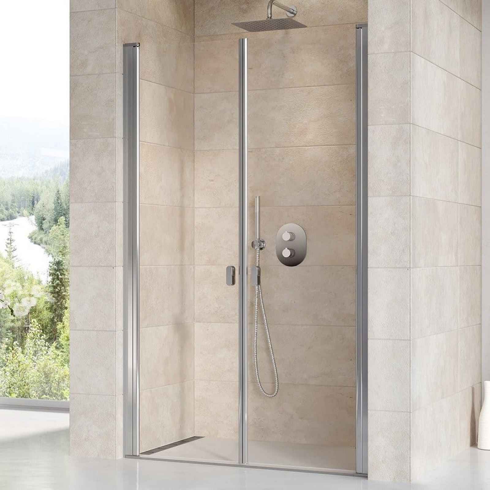 Sprchové dveře 90x195 cm Ravak Chrome chrom lesklý 0QV7CC0LZ1
